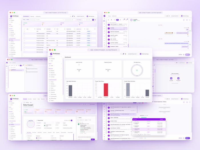SimplifyApps HRMS & Real-Time Chat Platform