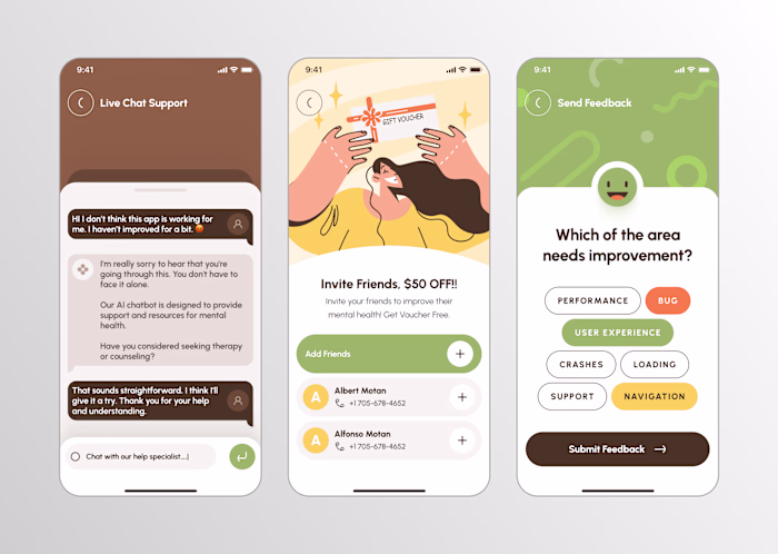 AI Mental Health App Design

A