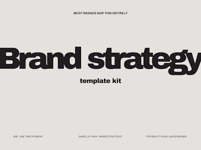 Brand Strategy Template Kit —