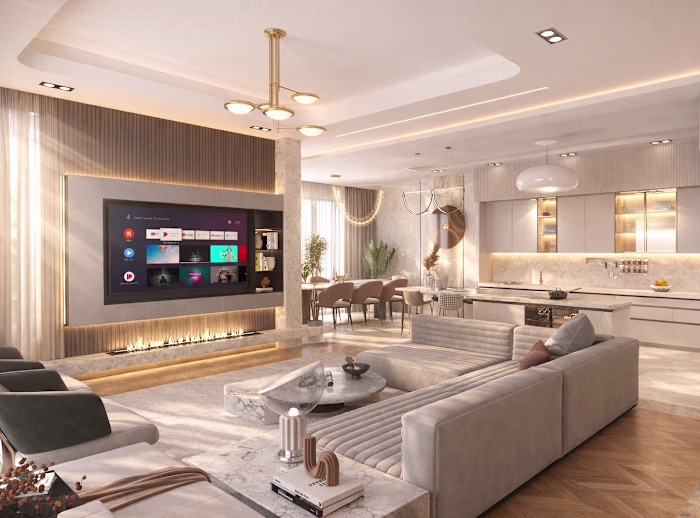 Open-Plan Family Residence — Interior Visualization