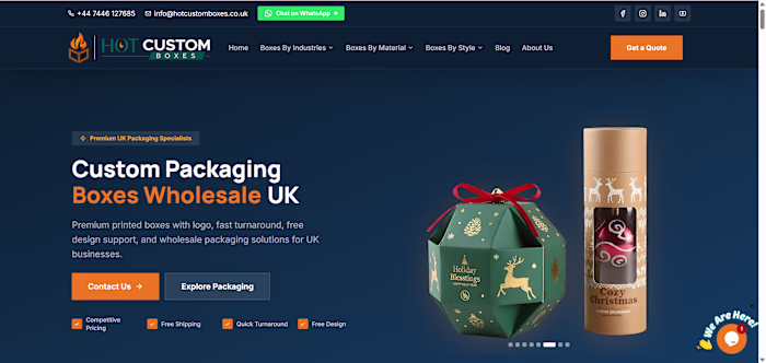 Hot Custom Boxes Packaging Website