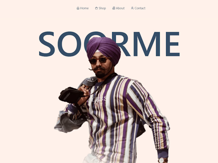 Soorme ECommerce Website