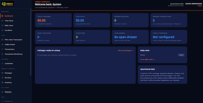 UniBiz -- Logistics & Retail Services Ecosystem
