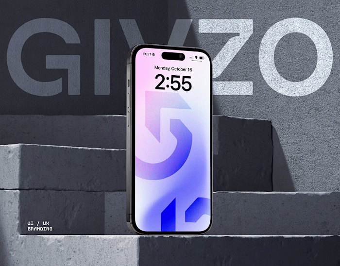 GIVZO – Fintech App Branding, UI/UX & Visual Identity