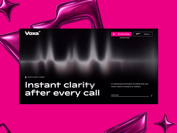 Voxa — Testing an AI-Native Design Workflow, End to End