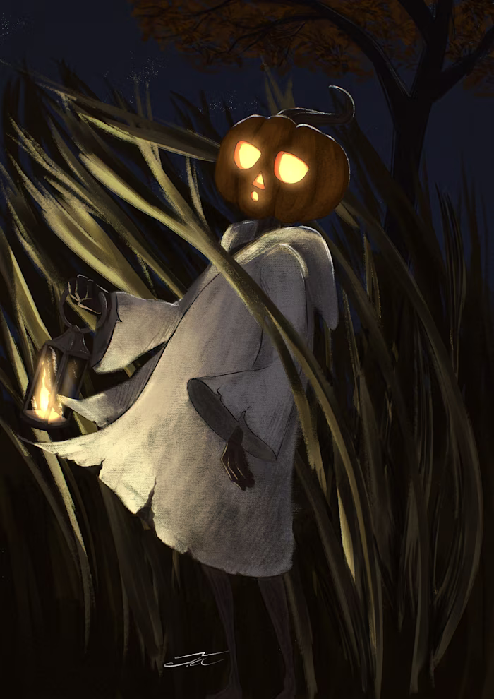 Pumpkin Guy Illustration