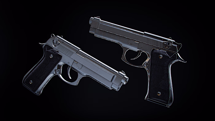 Beretta 3d Model - Blender