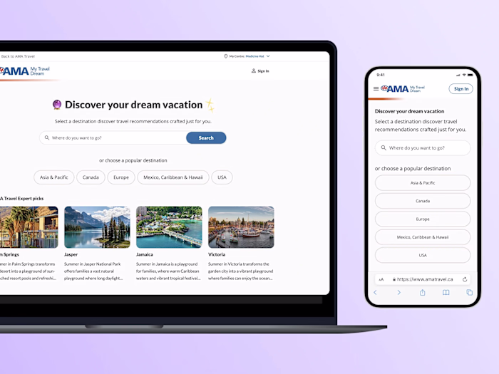 Simplifying trip planning experience for 1 million AMA members