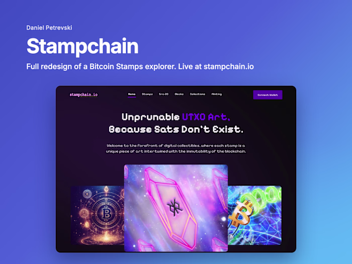 Stampchain: full redesign of a Bitcoin Stamps explorer