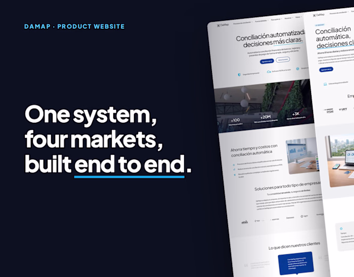 DaMap · Fintech SaaS Website | UX & Product Design