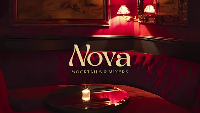 NOVA Mocktail—Brand Identity Teaser 🍹✨