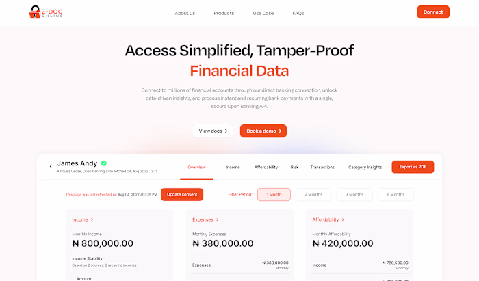 Edoconline - A Fintech Company
