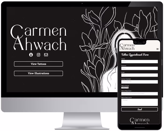Carmen Ahwach portfolio website