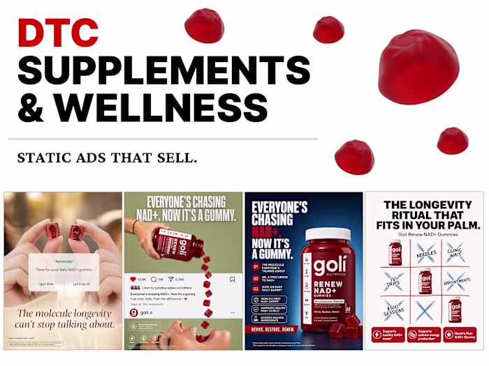 Creative Development for Meta Ads in DTC Supplement Brand