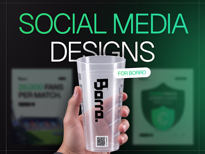 Social Media Design Launch Kit for Borro 