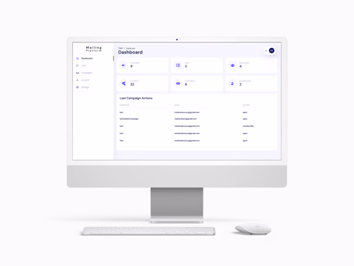 Mailing Platform • SaaS