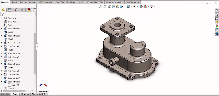 Precision Mechanical Component Design in SolidWorks