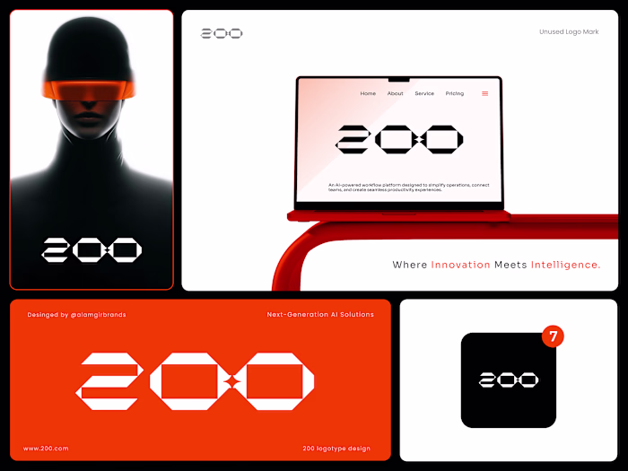 200 — Futuristic Logotype Creation for AI & Tech Brands