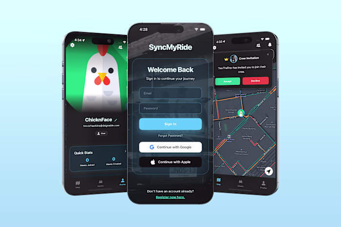 Sync My Ride - Mobile Application Design & Development