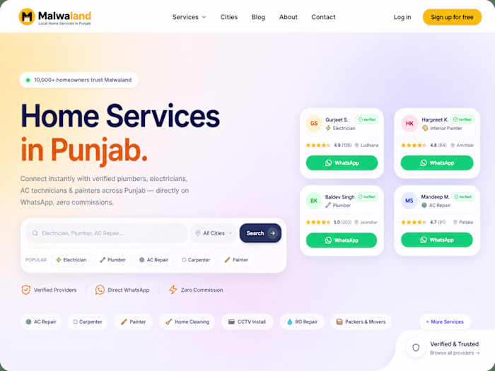 Malwaland 
Tech: Next.js, PostgreSQL, SEO,