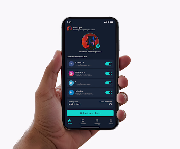 Updateme; A Unified Profile Picture Update Tool