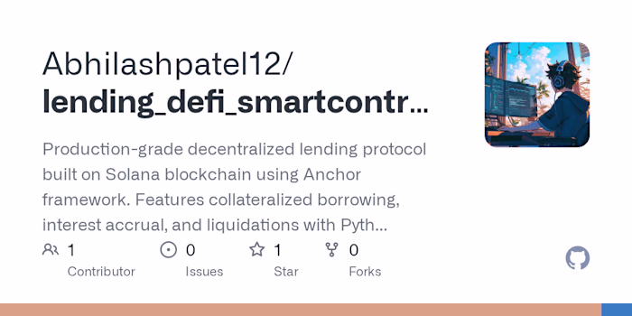 Solana DeFi Lending Protocol Development