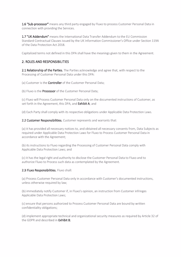 Comprehensive Data Processing Addendum compliant