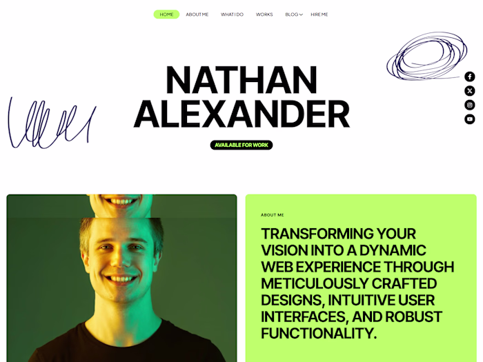 Wordpress Portfolio Website