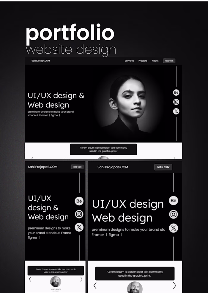 
Portfolio website design | Figma | Website Design