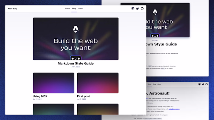 Astro Blog with CMS CloudCannon Integration