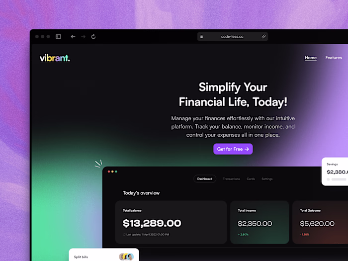 Vibrant Framer Template