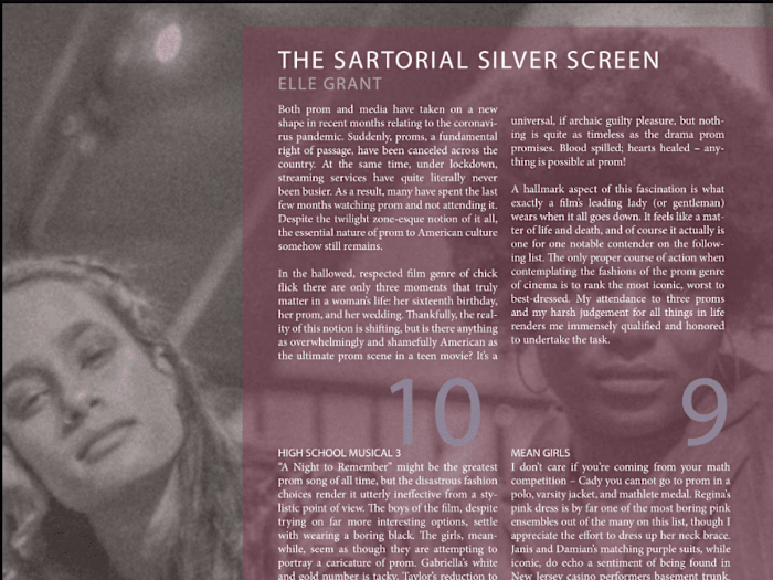 The Sartorial Silver Screen