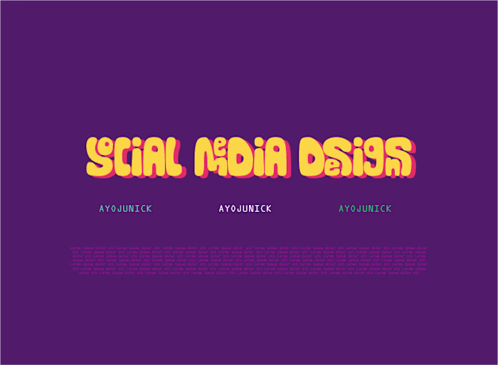 Social Media Design - Ayojunick