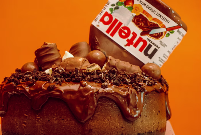 Overload Nutella Cheesecake Photography 