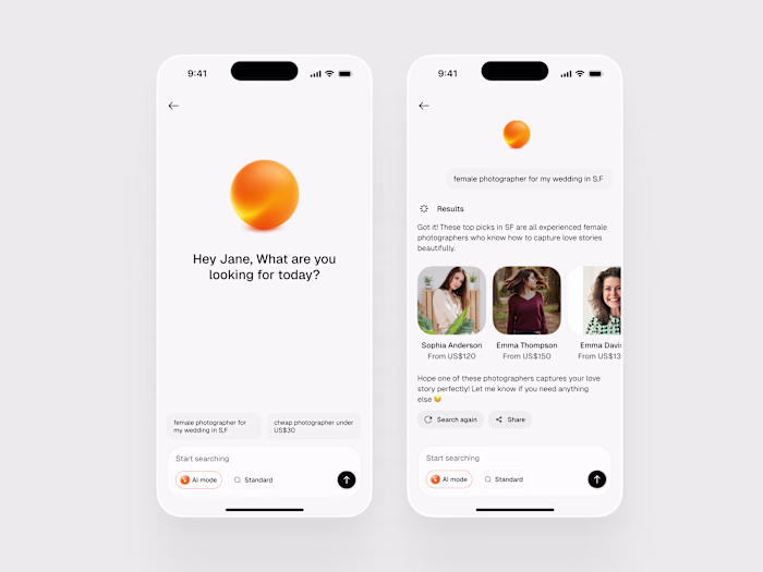 Search Model | App Design