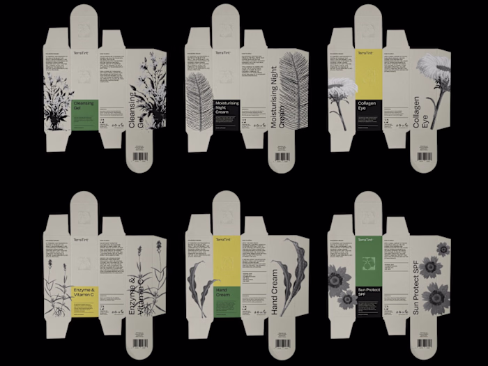 Eco-editorial brand system built around