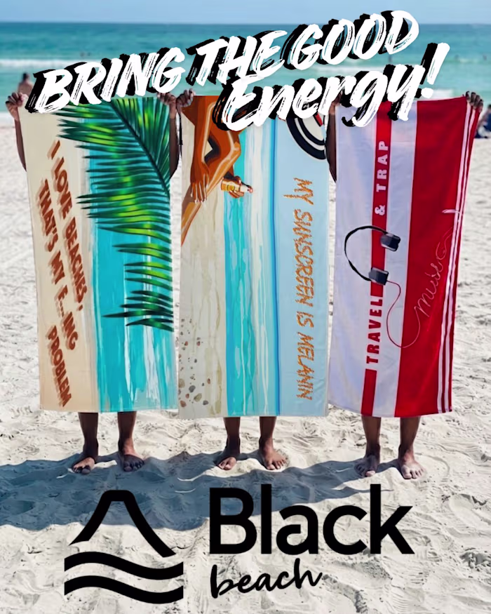 Brand Awareness post for Social Media: Black Beack