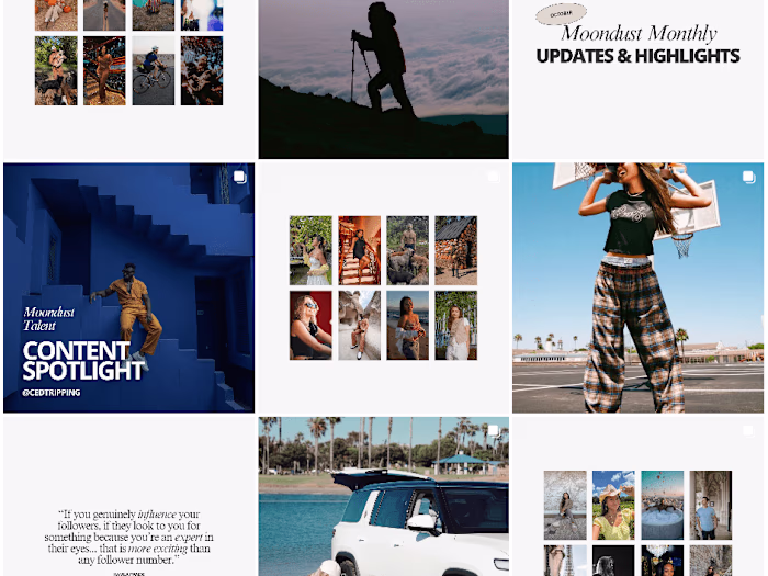 Social Media Strategy & Redesign / Moondust Management