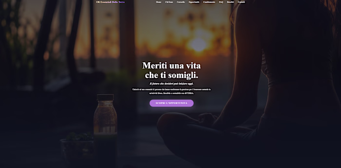 A bespoke website built entirely