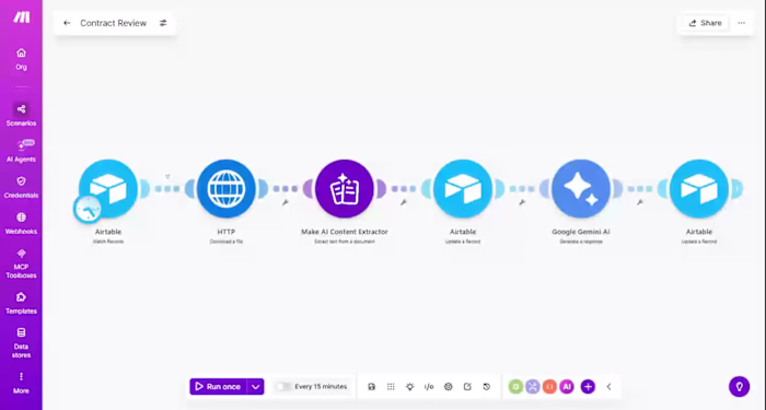 AI Contract Review Automation
Uses AI