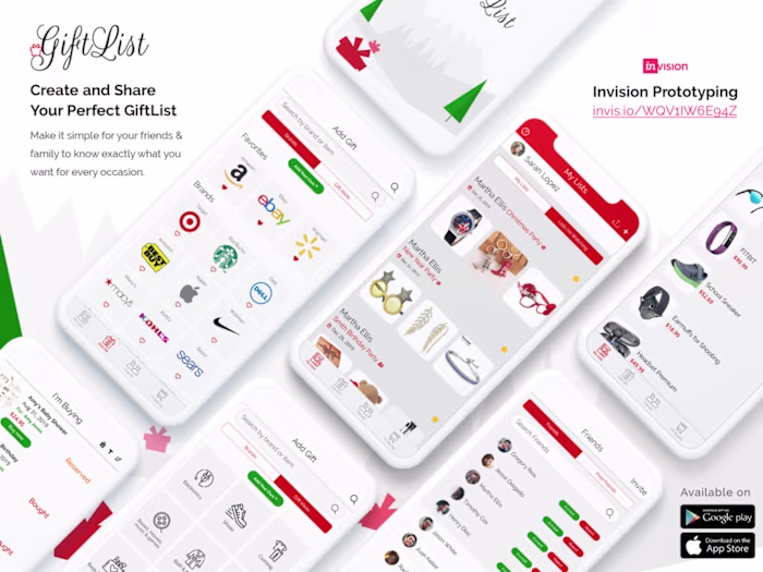 My GiftList App Design
