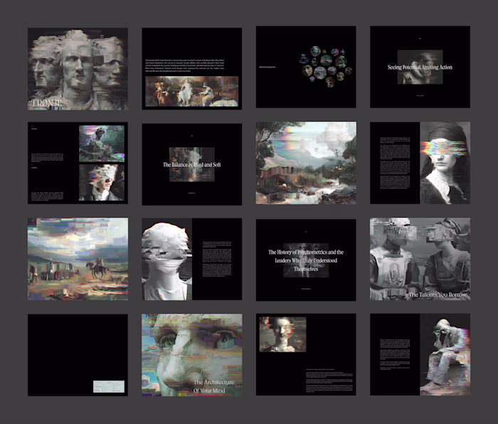 I'm currently working on a psychometrics coffee table book.