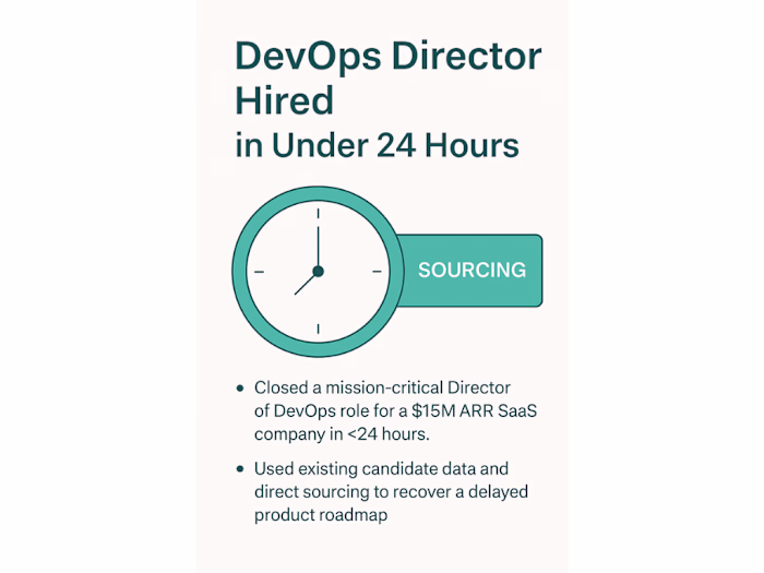 DevOps Director Hired in Under 24 Hours