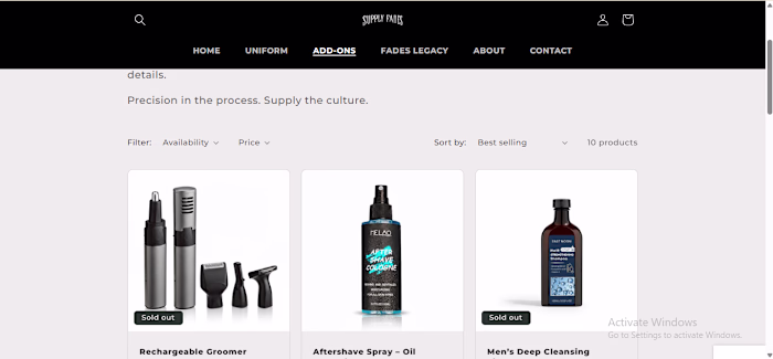 Shopify store redesign for Willie