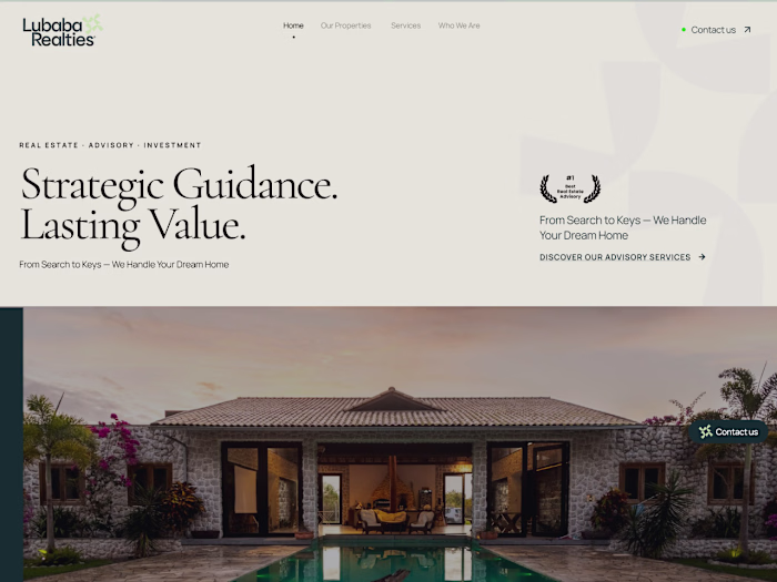 A real estate advisory website , what do you guys think?