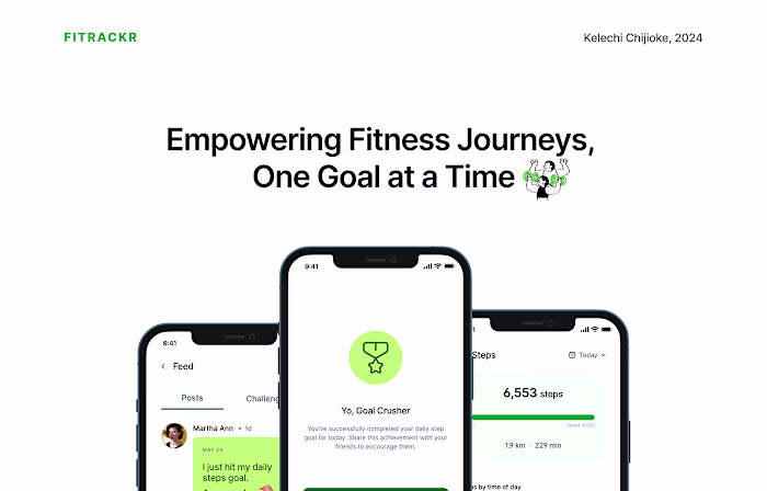 Fitrackr - Fitness app Case Study