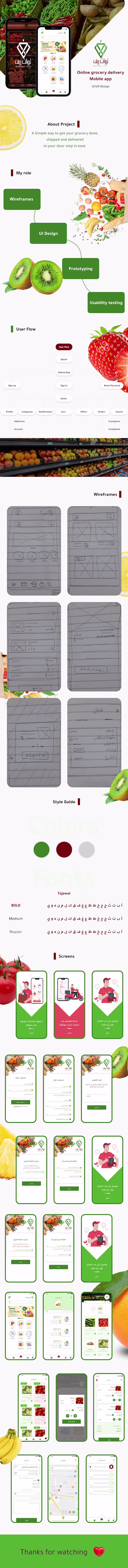 THARAWAT REEF Mobile app UI/UX design