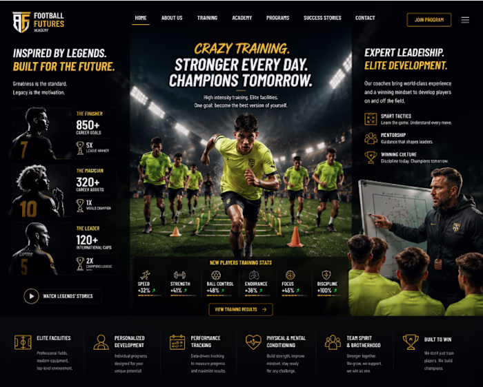 Crazy Training, Champions Tomorrow.
