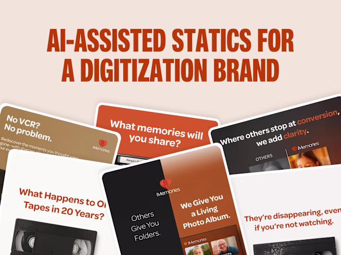 AI Assisted Static Ads for a Digitization Brand