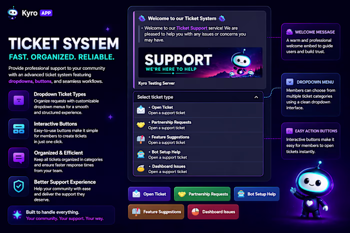 🎟️ Advanced Ticket System 